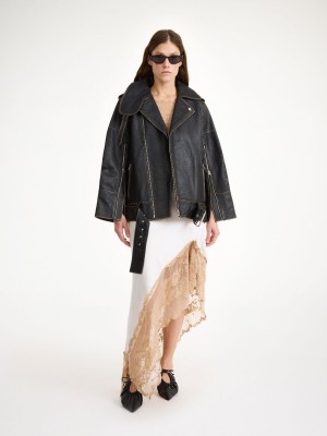 Bundy By Malene Birger Beatrisse Leather Černé | CZ_BB15642