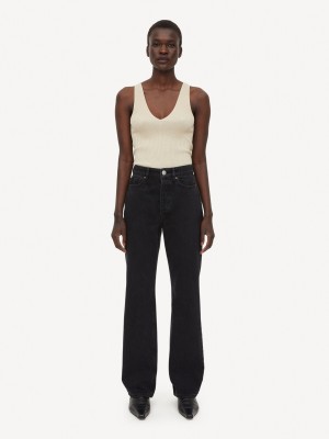 Džíny By Malene Birger Miliumlo Organic Cotton Černé | CZ_BB49889