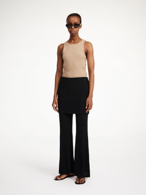 Kalhoty By Malene Birger Bolone Černé | CZ_BB24171
