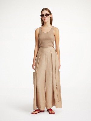 Kalhoty By Malene Birger Darlane Wide-leg Nomad | CZ_BB59458