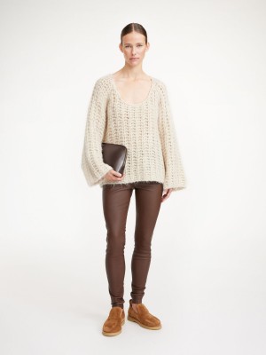 Kalhoty By Malene Birger Elenasoo Leggings Chestnut | CZ_BB88829