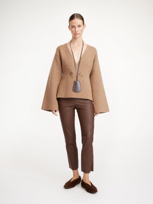 Kalhoty By Malene Birger Florentina Leather Chestnut | CZ_BB35499