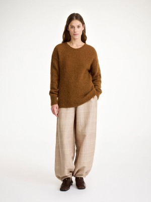 Knitwear By Malene Birger Briella Mohair-blend Sweater Bison | CZ_BB30263