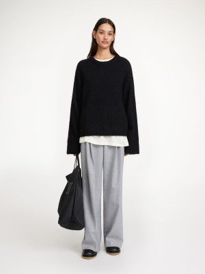Knitwear By Malene Birger Cierra Sweater Černé | CZ_BB21026