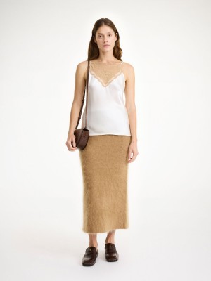 Knitwear By Malene Birger Estille Midi Skirt Hnědé | CZ_BB28562