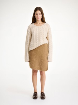 Knitwear By Malene Birger Krissah Mini Skirt Hnědé | CZ_BB57022