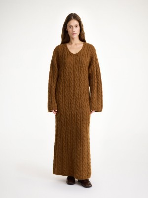 Knitwear By Malene Birger Lovella Maxi Dress Bison | CZ_BB14313