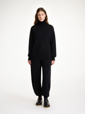 Knitwear By Malene Birger Mohsen Turtleneck Sweater Černé | CZ_BB79674
