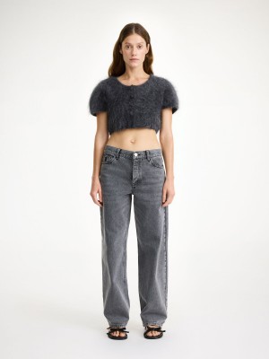 Knitwear By Malene Birger Zhara Top Šedé | CZ_BB85931