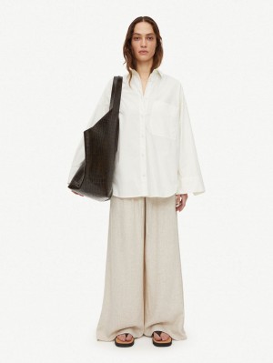 Košile By Malene Birger Derris Organic Cotton Bílé | CZ_BB67153