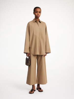 Košile By Malene Birger Derris Organic Cotton Shitake | CZ_BB90234