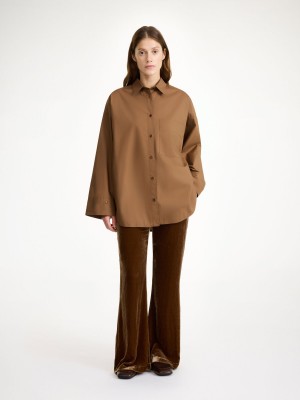 Košile By Malene Birger Derris Organic Cotton Bison | CZ_BB19759