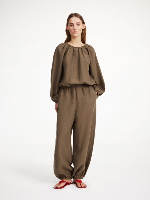 Košile By Malene Birger Lalow Blouse Shitake | CZ_BB50560