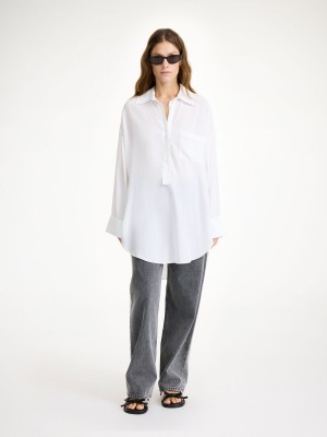 Košile By Malene Birger Maye Bílé | CZ_BB26958
