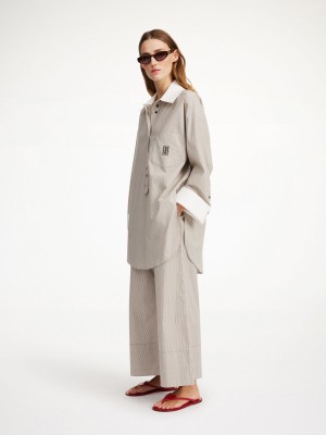 Košile By Malene Birger Maye Organic Cotton Hnědé | CZ_BB21352