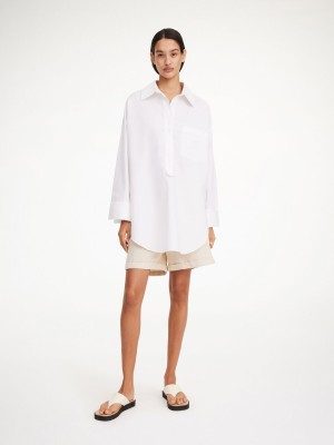 Košile By Malene Birger Maye Organic Cotton Bílé | CZ_BB64639