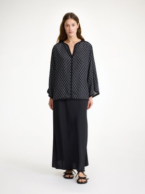 Košile By Malene Birger Plazzo Blouse Mono lined 050 | CZ_BB53259
