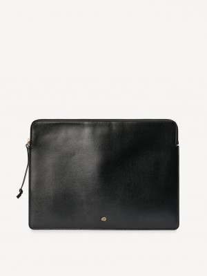 Ostatní Příslušenství By Malene Birger Aya Leather Laptop Case Černé | CZ_BB73665