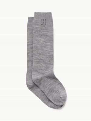 Ostatní Příslušenství By Malene Birger Leiann Socks Šedé | CZ_BB22291