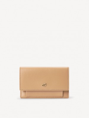 Peněženky a držáky karet By Malene Birger Aya Leather Wallet Sand | CZ_BB28017
