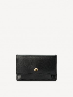 Peněženky a držáky karet By Malene Birger Aya Leather Wallet Černé | CZ_BB38173