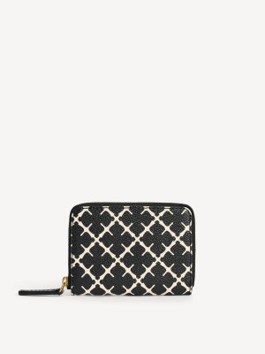 Peněženky a držáky karet By Malene Birger Elia Printed Coin Purse Černé | CZ_BB77040