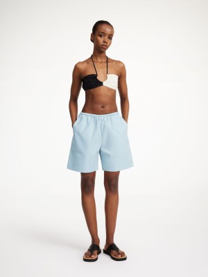 Plavky By Malene Birger Seabay Bikini Top Černé Bílé | CZ_BB92940