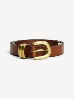 Pásky By Malene Birger Zoilo Leather Tmavě Hnědé | CZ_BB96701