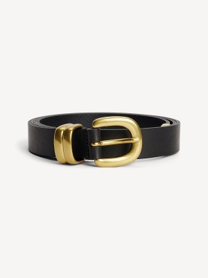 Pásky By Malene Birger Zoilo Leather Černé | CZ_BB50866