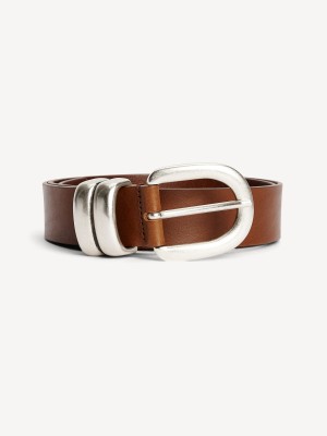 Pásky By Malene Birger Zoira Leather Tmavě Hnědé | CZ_BB45871
