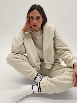 Sportovní oblečení By Malene Birger Apalia Organic Cotton Sweatshirt Oyster Gray | CZ_BB44469