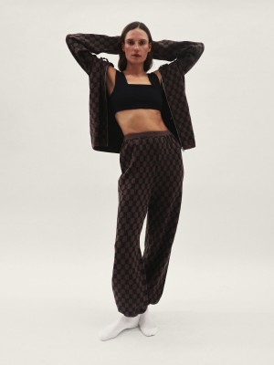 Sportovní oblečení By Malene Birger Hali Knitted Sweatpants Tmavě | CZ_BB40626
