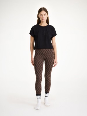 Sportovní oblečení By Malene Birger Hedalia Organic Cotton T-shirt Černé | CZ_BB78753