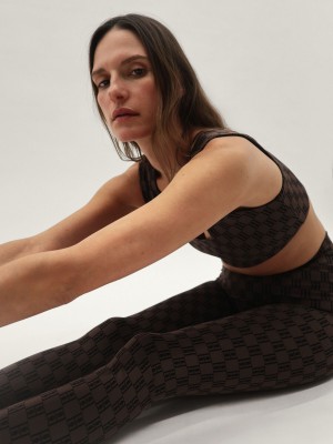 Sportovní oblečení By Malene Birger Polene Athletic Leggings Tmavě | CZ_BB21321