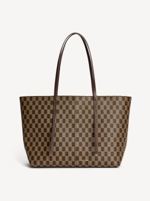 Tašky By Malene Birger Abigail Monogram Tote Shale | CZ_BB45955