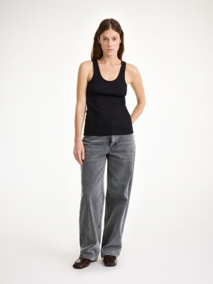 Topy By Malene Birger Anisa Tank Černé | CZ_BB58696