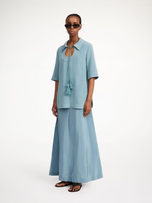 Topy By Malene Birger Brittiny Cool Water | CZ_BB48789