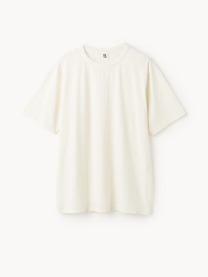 Topy By Malene Birger Fayeh Organic Cotton T-shirt Bílé | CZ_BB97438