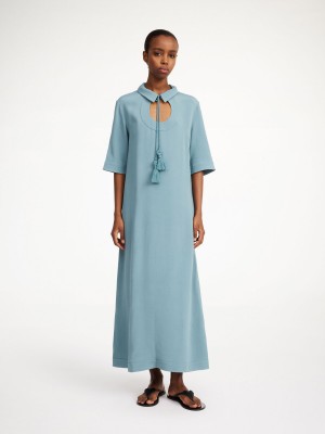 Šaty By Malene Birger Brinney Maxi Cool Water | CZ_BB84038