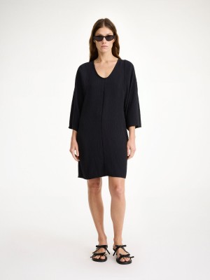 Šaty By Malene Birger Carmona Midi Černé | CZ_BB16613