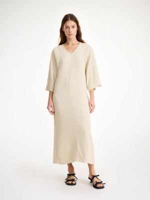Šaty By Malene Birger Carolynn Maxi Oyster Gray | CZ_BB49508