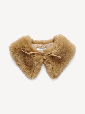 Šátky By Malene Birger Cowie Faux Fur Collar Tannin | CZ_BB24028